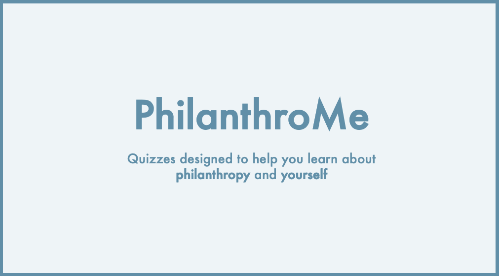 PhilanthroMe Quiz: Philanthropy by the Numbers