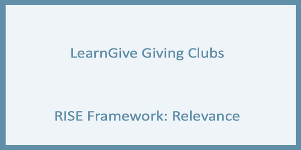 The RISE Framework for Social Change - Learning by Giving Foundation