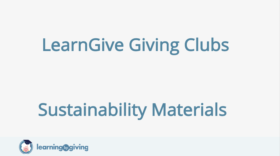 Sustainability Materials